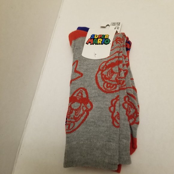 NINTENDO Super Mario Socks - 2 pack - Picture 1 of 7